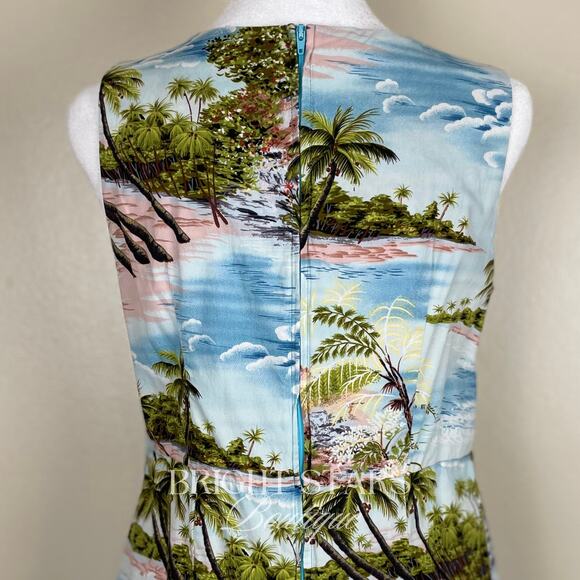 Rare ALT Maxi Dress Similar ASO Rachel Green Friends Beach Hawaiian Print Summer - Picture 10 of 10